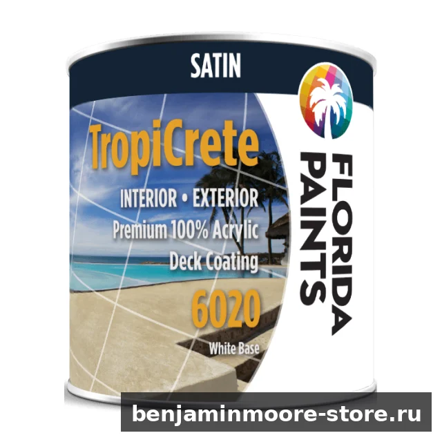 Покрытие для террас и бассейнов Florida Paints TropiCrete 6020