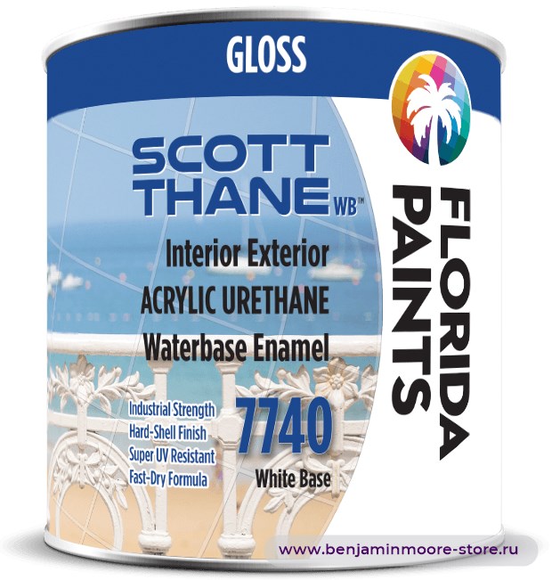 Florida Paints Scott-Thane Satin 7720 атласная эмаль для внутренних и наружных работ — фото | www.benjaminmoore-store.ru