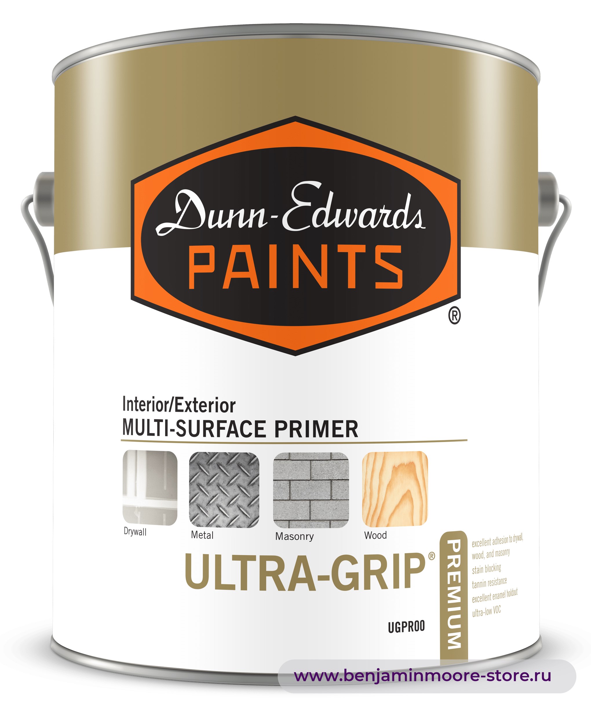 Грунтовка Dunn-Edwards ULTRA-GRIP® Premium UGPR00 / Данн-Эдвардс Ультра-Грип Премиум адгезионный акриловый грунт для внутренних и наружных работ — фото | www.benjaminmoore-store.ru