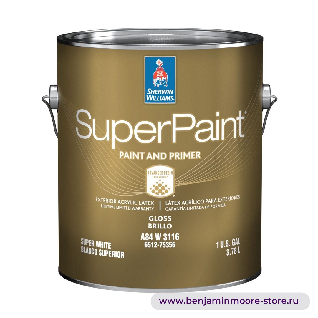 Sherwin-Williams SuperPaint® Exterior Gloss глянцевая краска для наружных работ — фото | www.benjaminmoore-store.ru