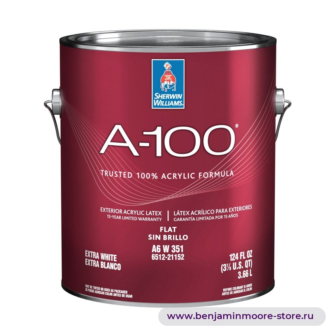 Sherwin-Williams A-100® Exterior Flat глубокоматовая краска для наружных работ — фото | www.benjaminmoore-store.ru