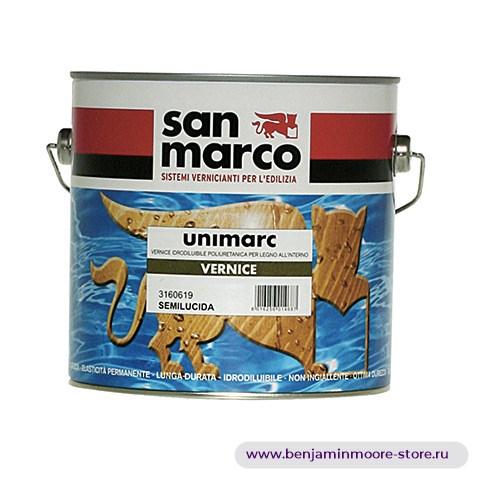 San Marco Unimarc Vernice Per Parquet водорастворимая полиуретановая полуматовая краска для дерева для внутренних работ — фото | www.benjaminmoore-store.ru