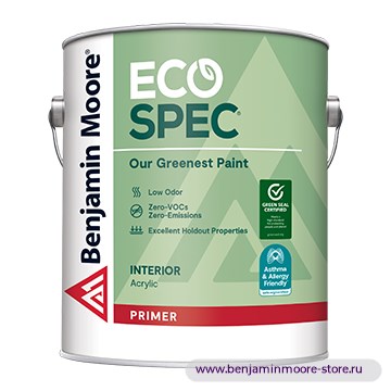 Грунтовка Benjamin Moore W372 Eco Spec® Primer / Бенджамин Мур Эко Спек Праймер экологичный грунт без запаха для внутренних работ — фото | www.benjaminmoore-store.ru