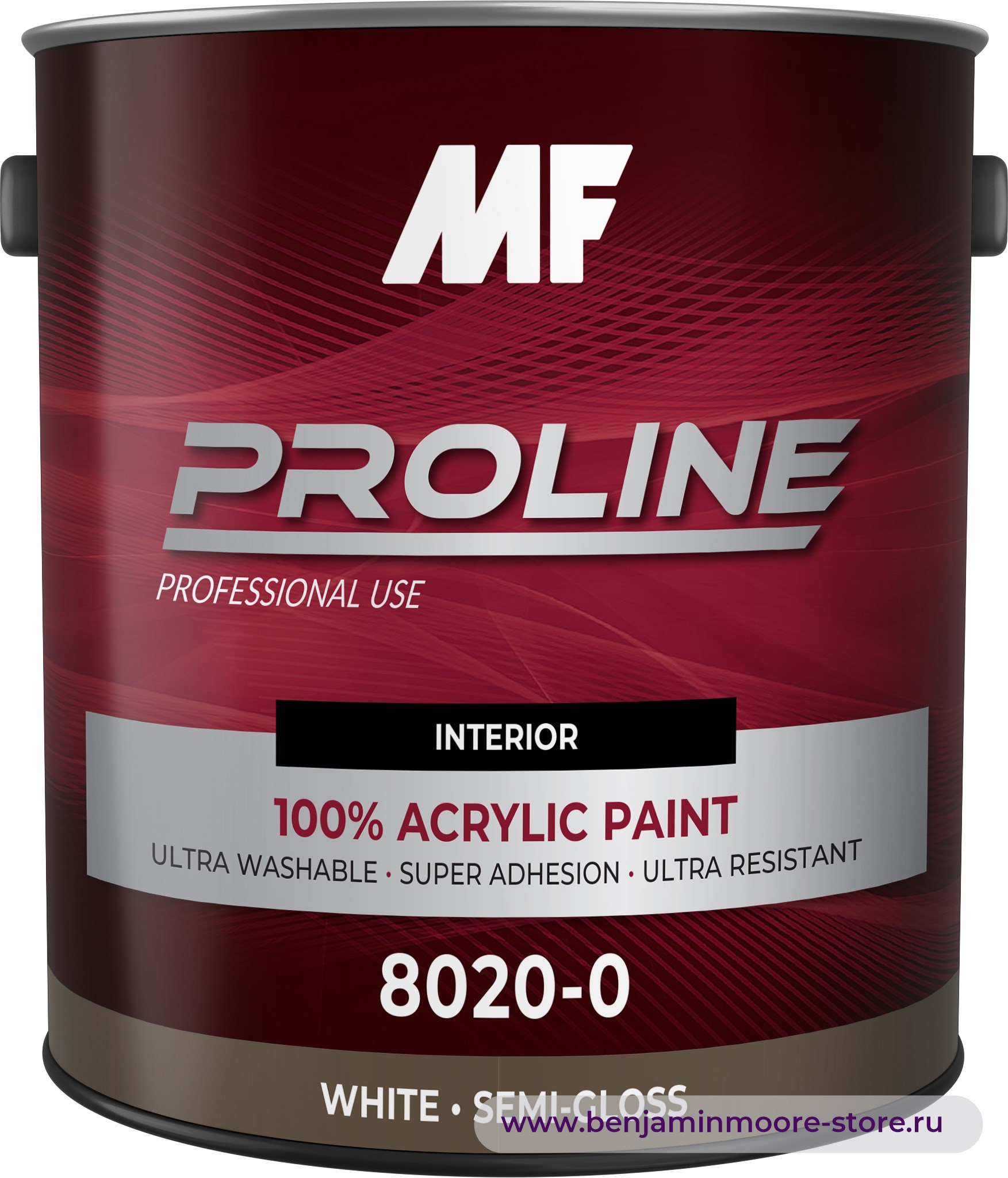 MF Paints Proline Red 8020 Semi-Gloss полуглянцевая краска для внутренних и наружных работ — фото | www.benjaminmoore-store.ru