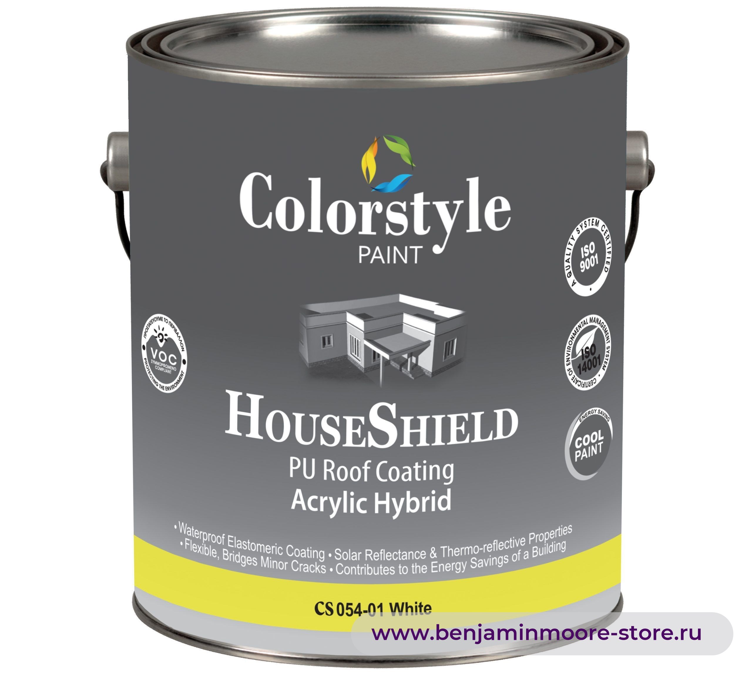 Colorstyle CS 054 Houseshield PU Roof Coating краска для наружных работ — фото | www.benjaminmoore-store.ru