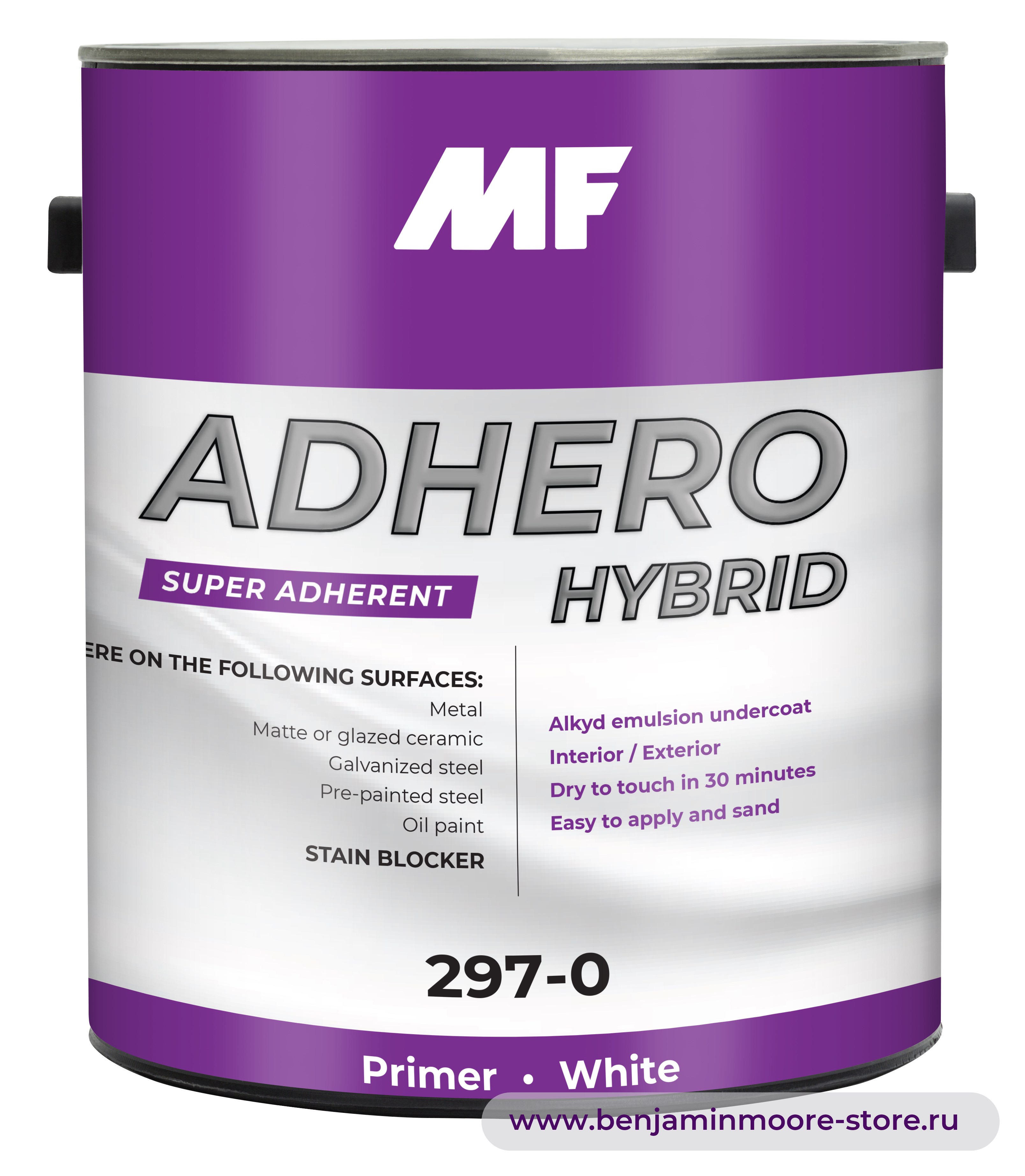 Грунтовка MF Paints Adhero Hybrid 297 / МФ Пэйнтс Адеро Гибрид 297 универсальный алкидный грунт для внутренних и наружных работ — фото | www.benjaminmoore-store.ru