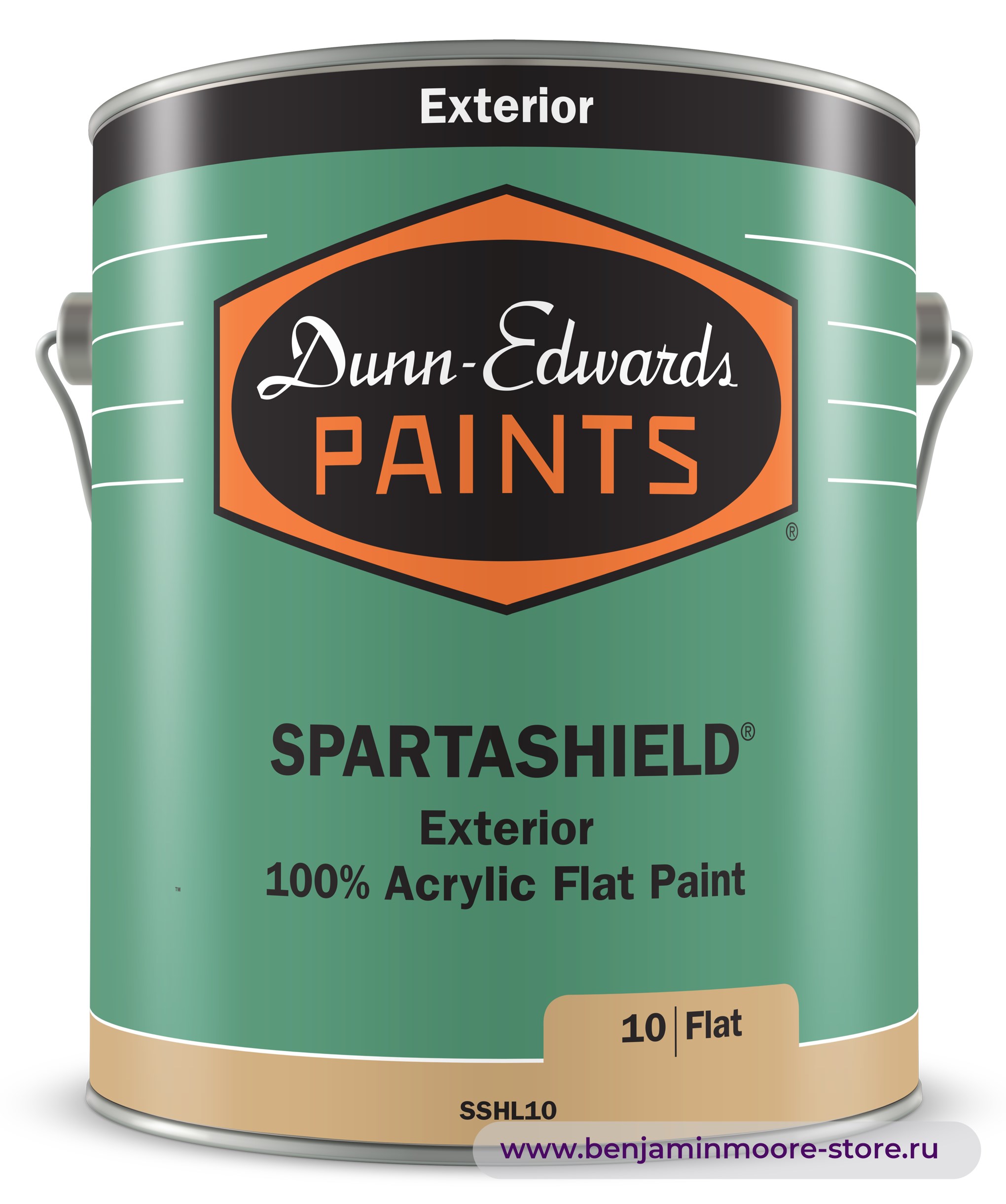 Dunn-Edwards SPARTASHIELD® Flat SSHL10 глубокоматовая краска для наружных работ — фото | www.benjaminmoore-store.ru