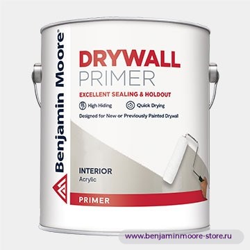 Грунтовка Benjamin Moore 0380 Drywall Primer / Бенджамин Мур Драйвол Праймер акриловый грунт для гипсокартона, для внутренних работ — фото | www.benjaminmoore-store.ru