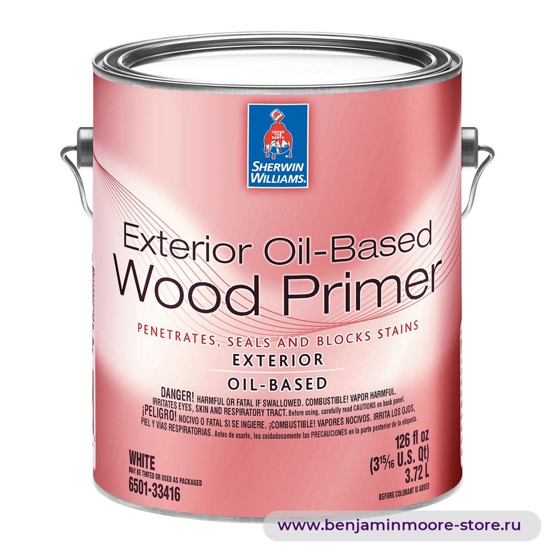Sherwin-Williams Exterior Oil-Based Wood Primer грунт для наружных работ — фото | www.benjaminmoore-store.ru