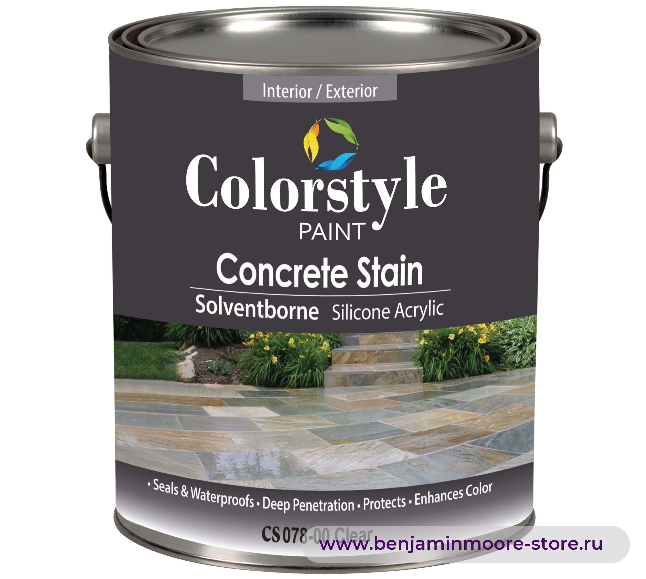 Colorstyle CS 078 Concrete Stain Silicon Acrylic пропитка для наружных работ — фото | www.benjaminmoore-store.ru