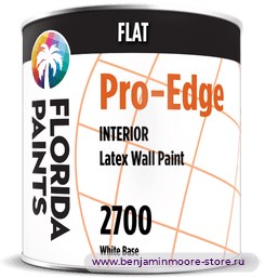 Florida Paints Pro-Edge Interior Flat 2700 глубокоматовая краска для внутренних работ — фото | www.benjaminmoore-store.ru
