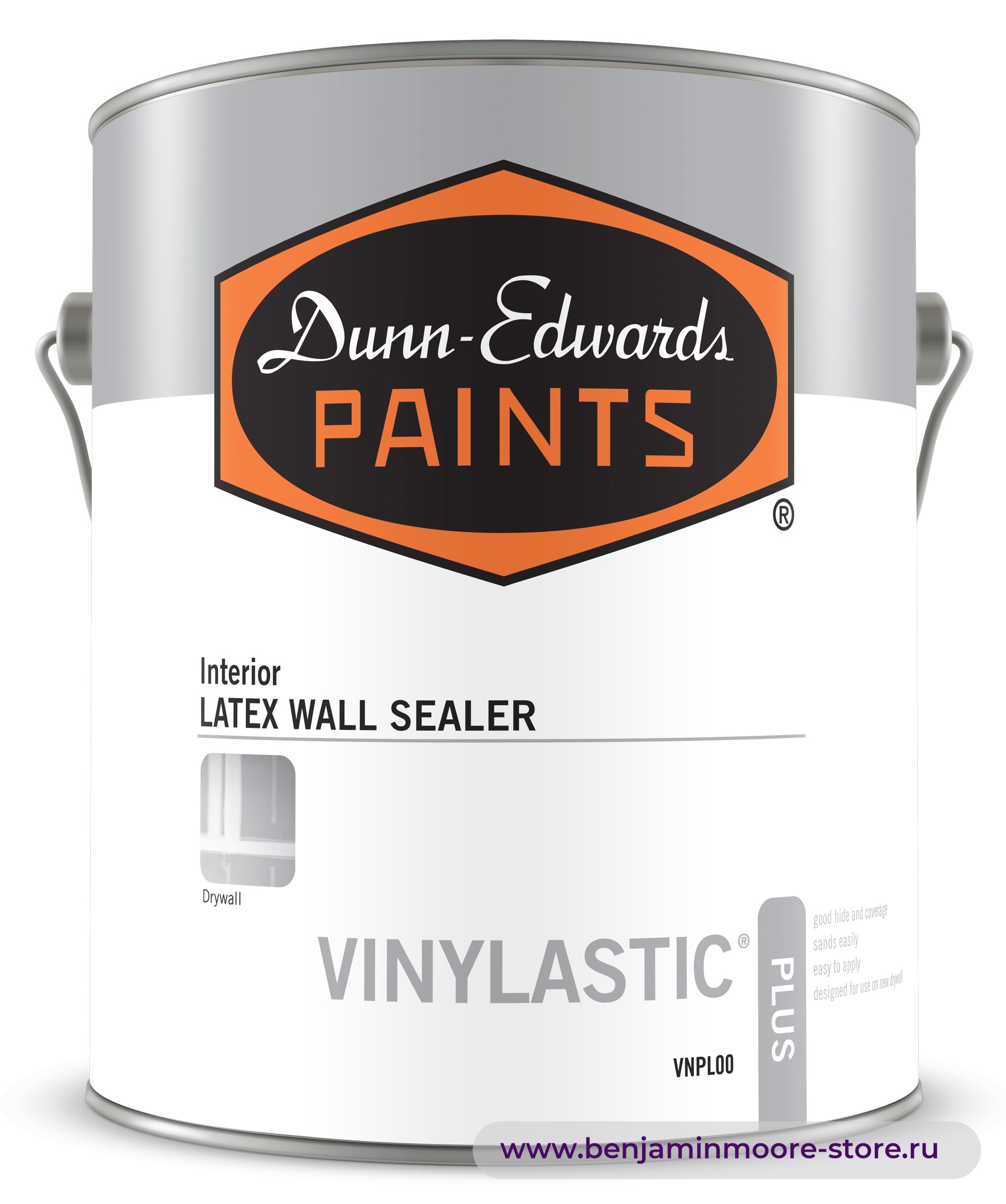 Грунтовка Dunn-Edwards VINYLASTIC® Plus VNPL00 / Данн-Эдвардс Винайластик Плюс грунт-герметик для гипсокартона под отделку уровня 5, для внутренних работ — фото | www.benjaminmoore-store.ru