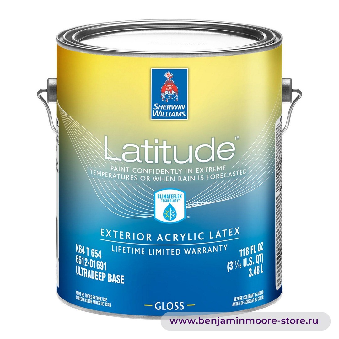 Sherwin-Williams Latitude™ Exterior Gloss глянцевая краска для наружных работ — фото | www.benjaminmoore-store.ru