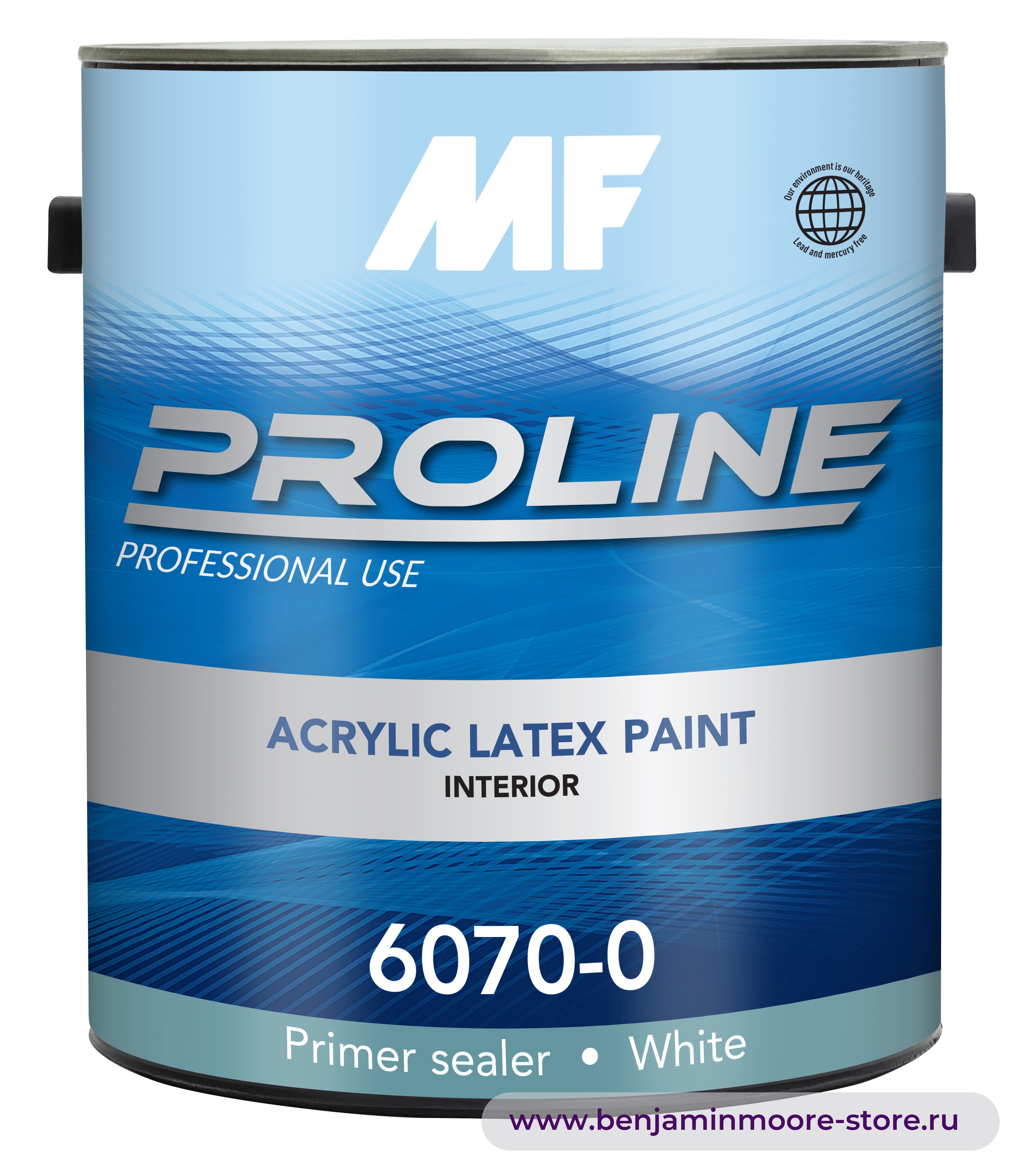 Грунтовка MF Paints Proline Blue Primer 6070 / МФ Пэйнтс Пролайн Блю Праймер 6070 высокоукрывистый акриловый грунт для внутренних работ — фото | www.benjaminmoore-store.ru
