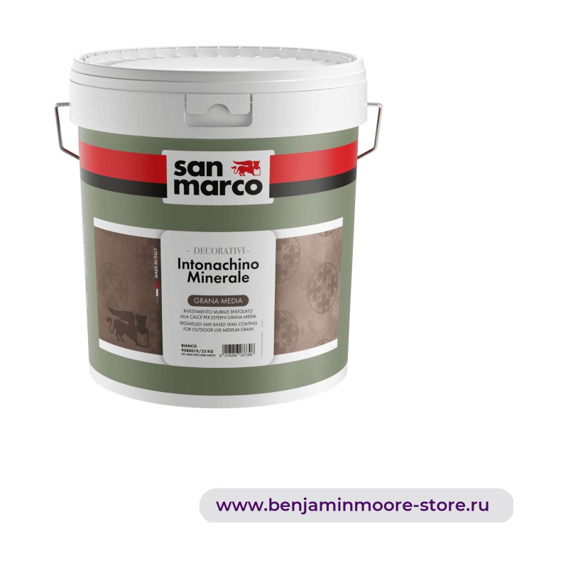 San Marco Intonachino Minerale Grana Media настенное минеральное покрытие для внутренних и внешних работ — фото | www.benjaminmoore-store.ru