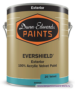 Dunn-Edwards EVERSHIELD® Velvet EVSH20 бархатистая матовая краска для наружных работ в цвете CC-310 Dusty Road