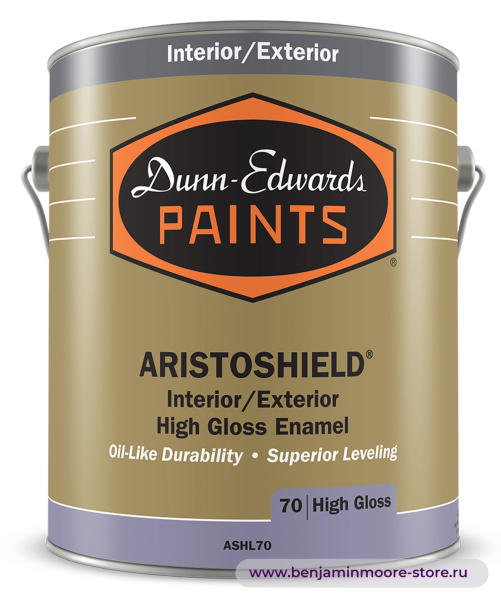 Dunn-Edwards ARISTOSHIELD® High Gloss ASHL70 высокоглянцевая эмаль для внутренних и наружных работ — фото | www.benjaminmoore-store.ru