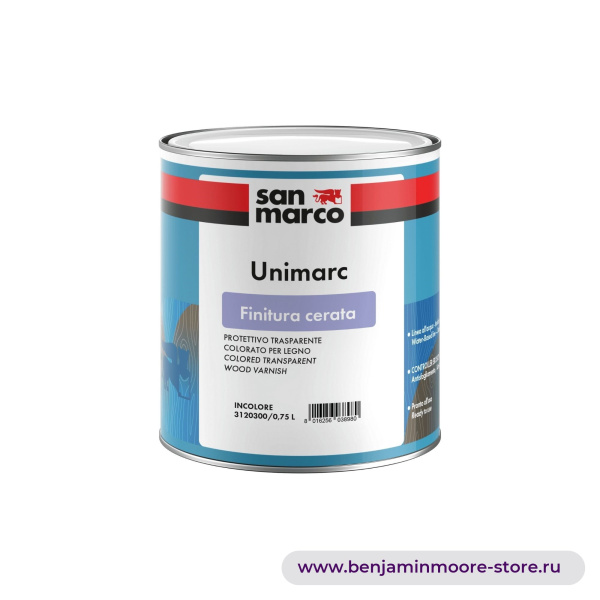 San Marco Unimarc Finitura Cerata восковая колеруемая защита для дерева — фото | www.benjaminmoore-store.ru