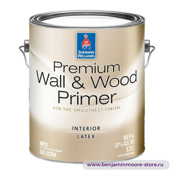 Sherwin-Williams Premium Wall & Wood Primer грунт для внутренних работ — фото | www.benjaminmoore-store.ru
