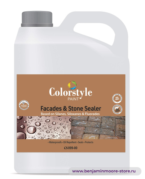 Colorstyle CS 099-00 Facades & Stone Sealer пропитка для внутренних и наружных работ — фото | www.benjaminmoore-store.ru
