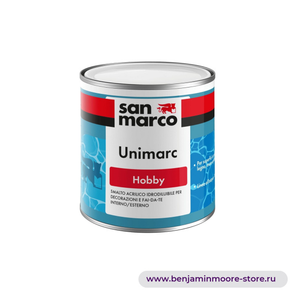 San Marco Unimarc Hobby акриловой водорастворимой эмали для декора и изготовления домашних поделок - для внутренних и наружных работ — фото | www.benjaminmoore-store.ru