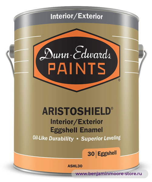 Dunn-Edwards ARISTOSHIELD® Eggshell ASHL30 эмаль с блеском «яичная скорлупа» для внутренних и наружных работ — фото | www.benjaminmoore-store.ru