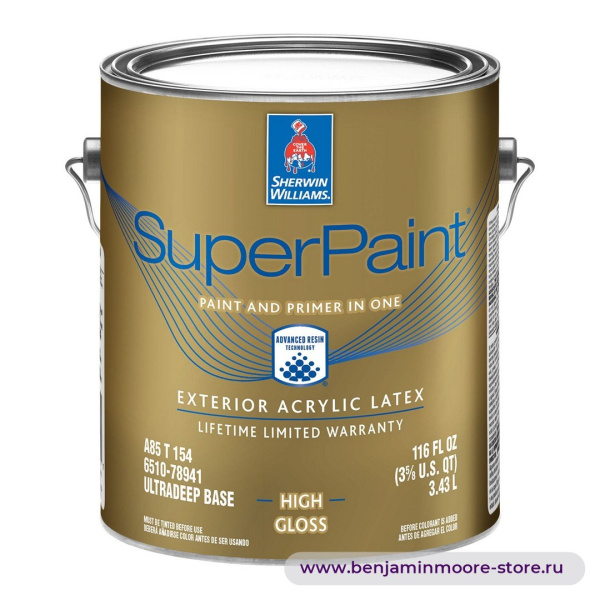 Sherwin-Williams SuperPaint® Exterior High Gloss высокоглянцевая краска для наружных работ — фото | www.benjaminmoore-store.ru