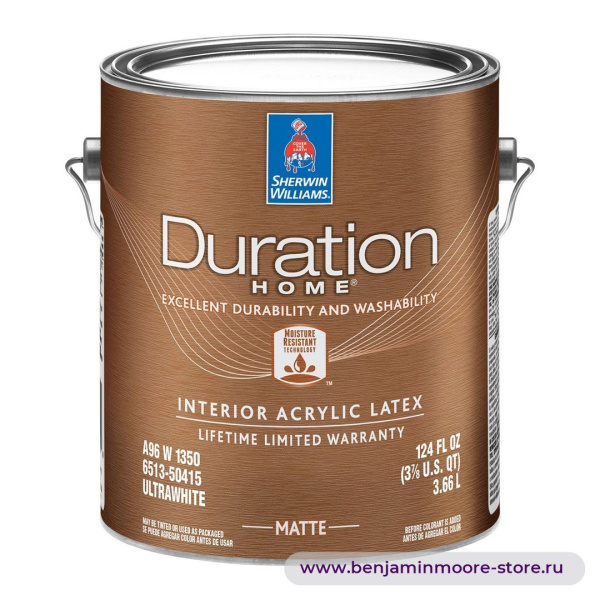 Sherwin-Williams Duration Home® Matte матовая краска для внутренних работ — фото | www.benjaminmoore-store.ru