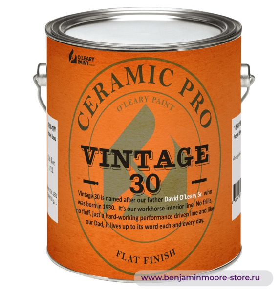 O'Leary Vintage 30 Flat 1850 глубокоматовая краска для внутренних работ — фото | www.benjaminmoore-store.ru