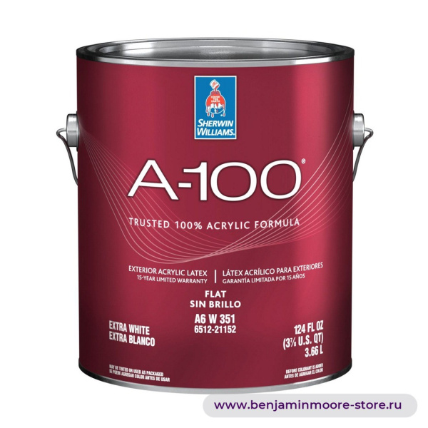 Sherwin-Williams A-100® Exterior Flat глубокоматовая краска для наружных работ — фото | www.benjaminmoore-store.ru