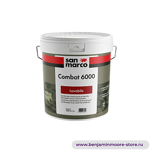 San Marco Combat 6000 краска на водной основе моющаяся матовая с защитой от плесени для внутренних работ - выравнивающая способность - быстрое высыхание в цвете CC-310 Dusty Road