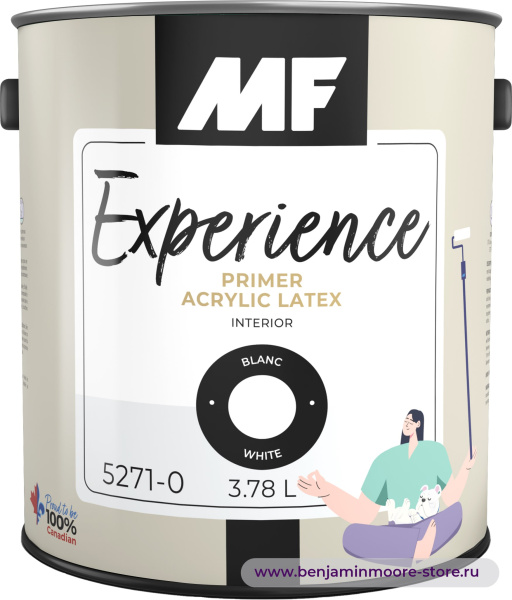 Грунтовка MF Paints Experience Primer 5271 / МФ Пэйнтс Экспириенс Праймер 5271 акриловый грунт-герметик для внутренних работ — фото | www.benjaminmoore-store.ru
