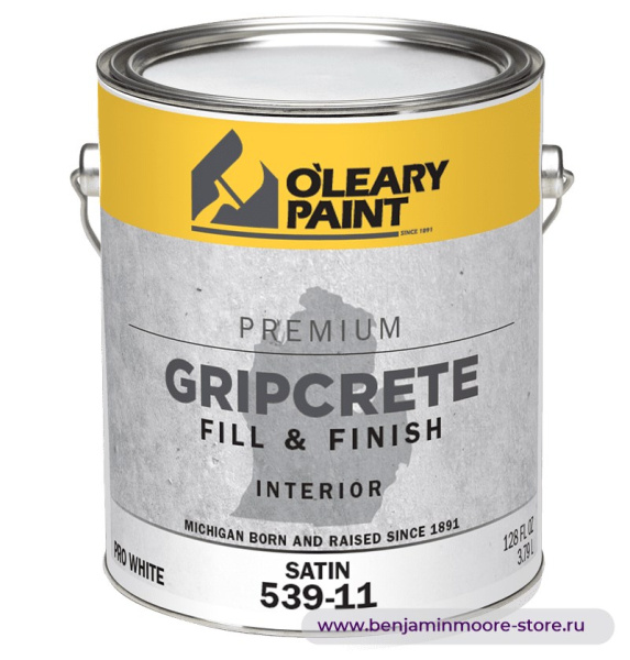 O'Leary GripCrete Fill & Finish 539-11 краска для внутренних и наружных работ — фото | www.benjaminmoore-store.ru