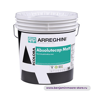Arreghini Ecolora Absolutecap Matt супермоющаяся матовая интерьерная краска на водной основе с бархатистой поверхностью в цвете CC-310 Dusty Road
