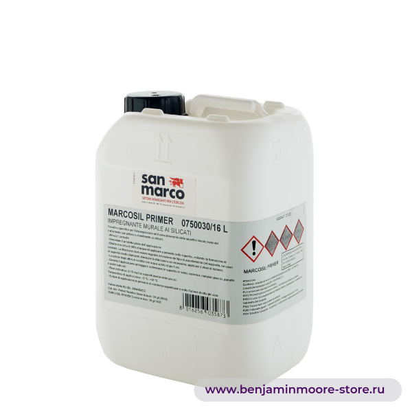 San Marco Marcosil Primer силикатная настенная пропитка — фото | www.benjaminmoore-store.ru