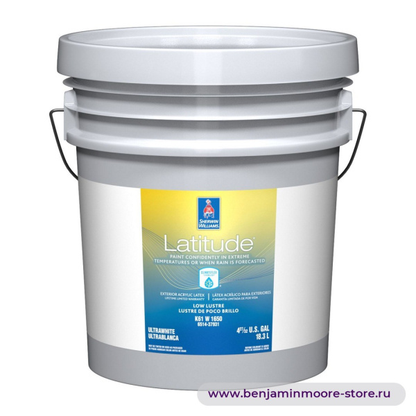 Sherwin-Williams Latitude™ Exterior Low Lustre краска с низким блеском для наружных работ — фото | www.benjaminmoore-store.ru