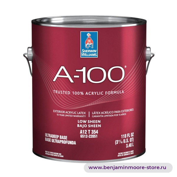 Sherwin-Williams A-100® Exterior Low Sheen краска с низким блеском для наружных работ — фото | www.benjaminmoore-store.ru