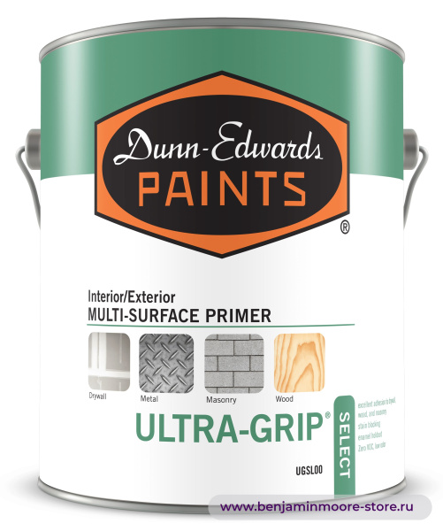 Грунтовка Dunn-Edwards ULTRA-GRIP® Select UGSL00 / Данн-Эдвардс Ультра-Грип Селект адгезионный грунт с нулевым содержанием ЛОС для внутренних и наружных работ — фото | www.benjaminmoore-store.ru