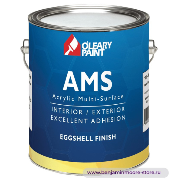 O'Leary AMS Multi-Surface Eggshell 1007 эмаль с блеском «яичная скорлупа» для внутренних и наружных работ — фото | www.benjaminmoore-store.ru