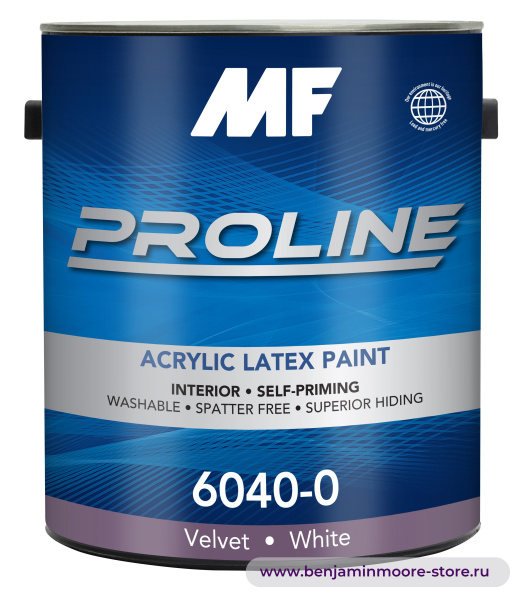 MF Paints Proline Blue 6040 Velvet бархатистая матовая краска для внутренних работ — фото | www.benjaminmoore-store.ru