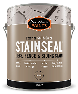 Dunn-Edwards Solid-Color Exterior Deck, Fence & Siding Stain STSE10 кроющая пропитка для террас, заборов и сайдинга в цвете SW 6048 Terra Brun