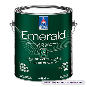 Sherwin-Williams Emerald® Interior Flat глубокоматовая краска для внутренних работ в цвете CC-310 Dusty Road