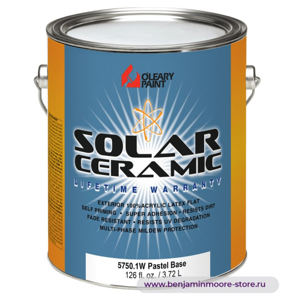 O'Leary Solar Ceramic Flat 5750 глубокоматовая краска для наружных работ — фото | www.benjaminmoore-store.ru