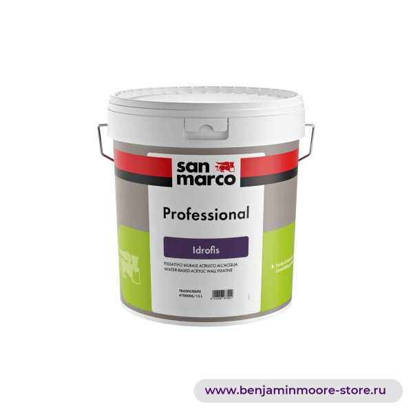 San Marco Idrofis настенный акриловый фиксатор (грунтовка) на водной основе — фото | www.benjaminmoore-store.ru