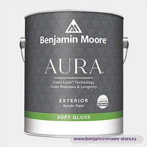 Benjamin Moore 632 Aura® Exterior Paint Semi-Gloss Finish Полуглянцевое  покрытие в цвете CC-310 Dusty Road