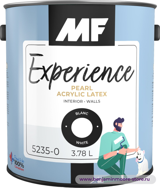 MF Paints Experience 5235 Pearl краска с жемчужным блеском для внутренних работ — фото | www.benjaminmoore-store.ru