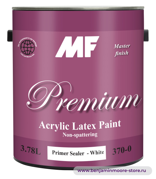 Грунтовка MF Paints Premium Primer 370 / МФ Пэйнтс Премиум Праймер 370 акриловый грунт-герметик для внутренних работ — фото | www.benjaminmoore-store.ru