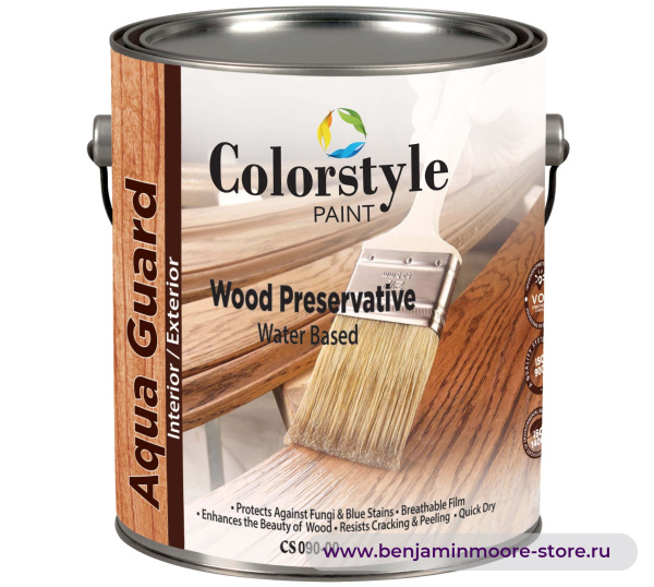 Colorstyle CS 090 Aqua Guard Wood Preservative пропитка для внутренних и наружных работ — фото | www.benjaminmoore-store.ru