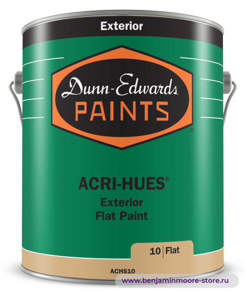 Dunn-Edwards ACRI-HUES® Flat ACHS10 глубокоматовая краска для внутренних и наружных работ — фото | www.benjaminmoore-store.ru