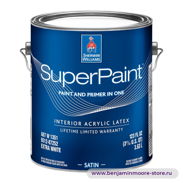 Sherwin-Williams SuperPaint® Interior Satin атласная краска для внутренних работ — фото | www.benjaminmoore-store.ru